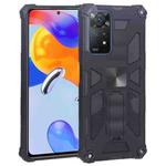 For Xiaomi Redmi Note 11 Pro 4G / 5G Global Armor Kickstand TPU + PC Magnetic Phone Case(Black)