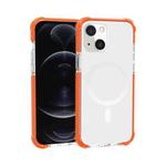 For iPhone 13 Magsafe Magnetic Acrylic Shockproof Phone Case(Orange)