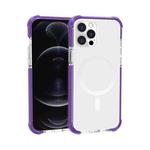 Magsafe Magnetic Acrylic Shockproof Phone Case For iPhone 13 Pro Max(Purple)