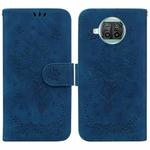 For Xiaomi Mi 10T Lite 5G / Redmi Note 9 Pro 5G Butterfly Rose Embossed Leather Phone Case(Blue)