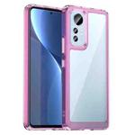 For Xiaomi 12 Lite Colorful Series Acrylic + TPU Phone Case(Transparent Pink)