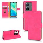 For vivo S15E Skin Feel Magnetic Flip Leather Phone Case(Rose Red)