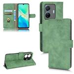 For vivo S15E Skin Feel Magnetic Flip Leather Phone Case(Green)