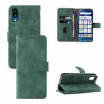For Sharp Simple Sumaho 6 Skin Feel Magnetic Flip Leather Phone Case(Green)