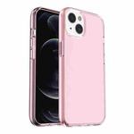 For iPhone 14 Shockproof Terminator Style Transparent Protective Case (Pink)