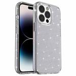 For iPhone 14 Pro Shockproof Terminator Style Glitter Powder Protective Case (Grey)