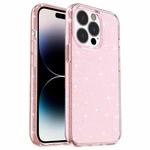 For iPhone 14 Pro Max Shockproof Terminator Style Glitter Powder Protective Case (Pink)