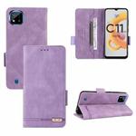 For OPPO Realme C11 2021/Realme C20 Magnetic Clasp Flip Leather Phone Case(Purple)