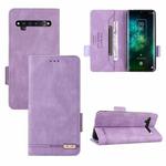 For TCL 10 Pro Magnetic Clasp Flip Leather Phone Case(Purple)