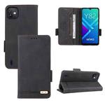 For Wiko Y82 Magnetic Clasp Flip Leather Phone Case(Black)