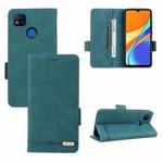 For Xiaomi Redmi 9C Magnetic Clasp Flip Leather Phone Case(Green)