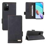 For Xiaomi Redmi 10 5G/Note 11E Magnetic Clasp Flip Leather Phone Case(Black)