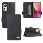 For Xiaomi 12 5G Magnetic Clasp Flip Leather Phone Case(Black)