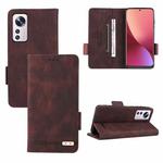 For Xiaomi 12 5G Magnetic Clasp Flip Leather Phone Case(Brown)