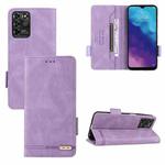 For ZTE Blade V2020/V30 Vita Magnetic Clasp Flip Leather Phone Case(Purple)