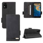 For ZTE Biade A31 Magnetic Clasp Flip Leather Phone Case(Black)