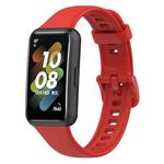 For Huawei Band 7 Silicone Watch Band(Red)