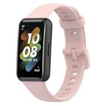 For Huawei Band 7 Silicone Watch Band(Rose Pink)