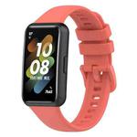 For Huawei Band 7 Silicone Watch Band(China Red)