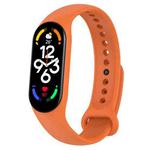 For Xiaomi Mi Band 7 / 7NFC / 6 / 6 NFC / 5 / 5 NFC / Amazfit Band 5 Official Silicone Watch Band(Official Orange)
