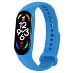 For Xiaomi Mi Band 7 / 7NFC / 6 / 6 NFC / 5 / 5 NFC / Amazfit Band 5 Official Silicone Watch Band(Dark Blue)