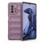 For Xiaomi 11T Magic Shield TPU + Flannel Phone Case(Purple)