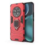 For Honor Magic4 Shockproof PC + TPU Protective Phone Case with Magnetic Ring Holder(Red)