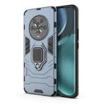 For Honor Magic4 Shockproof PC + TPU Protective Phone Case with Magnetic Ring Holder(Navy Blue)