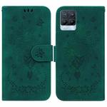 For OPPO Realme 8 / 8 Pro Butterfly Rose Embossed Leather Phone Case(Green)