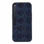 For Huawei Mate Xs 2 Weave Plaid PU Phone Case(Blue)