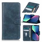 For iPhone 14 Mirren Crazy Horse Texture Horizontal Flip Leather Phone Case (Blue)