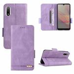 For Sony Xperia Ace III Magnetic Clasp Flip Leather Phone Case(Purple)