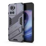 For OnePlus Ace 5G Punk Armor PC + TPU Phone Case with Holder(Grey)