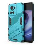 For OnePlus Ace 5G Punk Armor PC + TPU Phone Case with Holder(Blue)