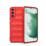 For Samsung Galaxy S22+ 5G Magic Shield TPU + Flannel Phone Case(Red)