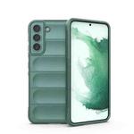 For Samsung Galaxy S22+ 5G Magic Shield TPU + Flannel Phone Case(Dark Green)