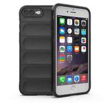 For iPhone SE 2022 / SE 2020 / 8 / 7 Magic Shield TPU + Flannel Phone Case(Black)