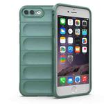 For iPhone SE 2022 / SE 2020 / 8 / 7 Magic Shield TPU + Flannel Phone Case(Dark Green)