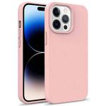 For iPhone 14 Pro Starry Series Shockproof Straw Material + TPU Protective Phone Case (Pink)