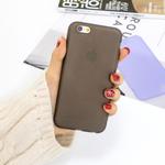 For iPhone 6s / 6 1.5mm Liquid Emulsion Translucent TPU case(Black)