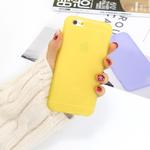 For iPhone 6s Plus / 6 Plus 1.5mm Liquid Emulsion Translucent TPU case(Yellow)