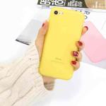 For iPhone SE 2022 / SE 2020 / 8 / 7 1.5mm Liquid Emulsion Translucent TPU case(Yellow)