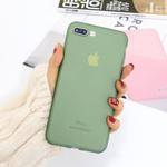 For iPhone 8 Plus / 7 Plus 1.5mm Liquid Emulsion Translucent TPU case(Dark Green)