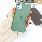 For iPhone 11 1.5mm Liquid Emulsion Translucent TPU case(Dark Green)