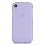 For iPhone XR 1.5mm Liquid Emulsion Translucent TPU case(Purple)