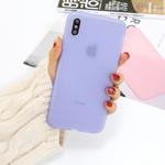 For iPhone XS Max 1.5mm Liquid Emulsion Translucent TPU case(Purple)