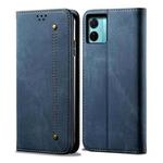 For vivo S15e / T1 5G Snapdragon 778G Denim Texture Leather Phone Case(Blue)
