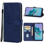 For ZTE Blade V40 Vita Leather Phone Case(Blue)