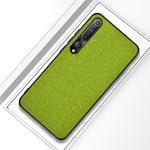 For Xiaomi Mi 10 Shockproof Cloth Texture PC + TPU Protective Case(Green)