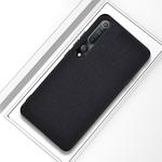 For Xiaomi Mi 10 Shockproof Cloth Texture PC + TPU Protective Case(Black)